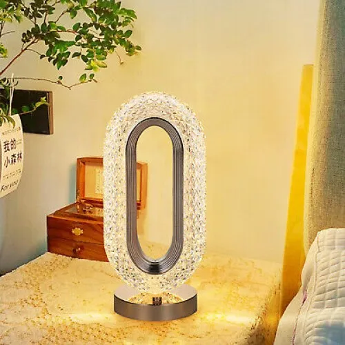Rechargeable Crystal Table Lamp For Gift Bedroom Living Room Restaurant 6