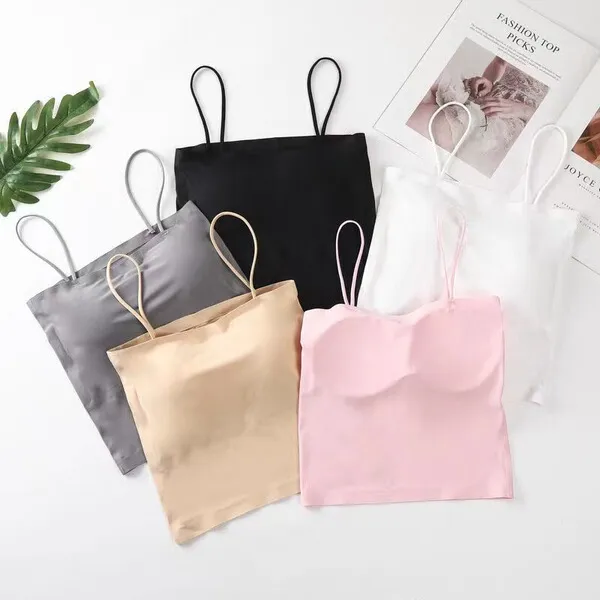 Bra / Ice Silk Slim Strap Padded Bra / Stylish Bra / Comfortable Bra