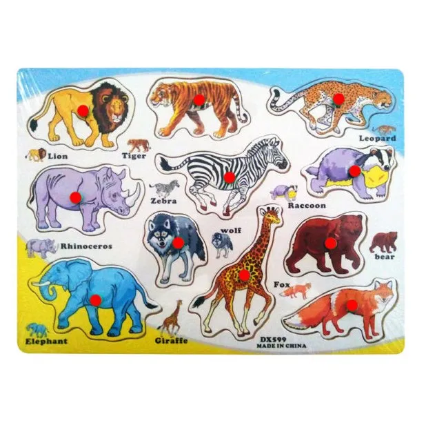 Wooden Animal Puzzle Set – Montessori Educational Toy for Toddlers 4