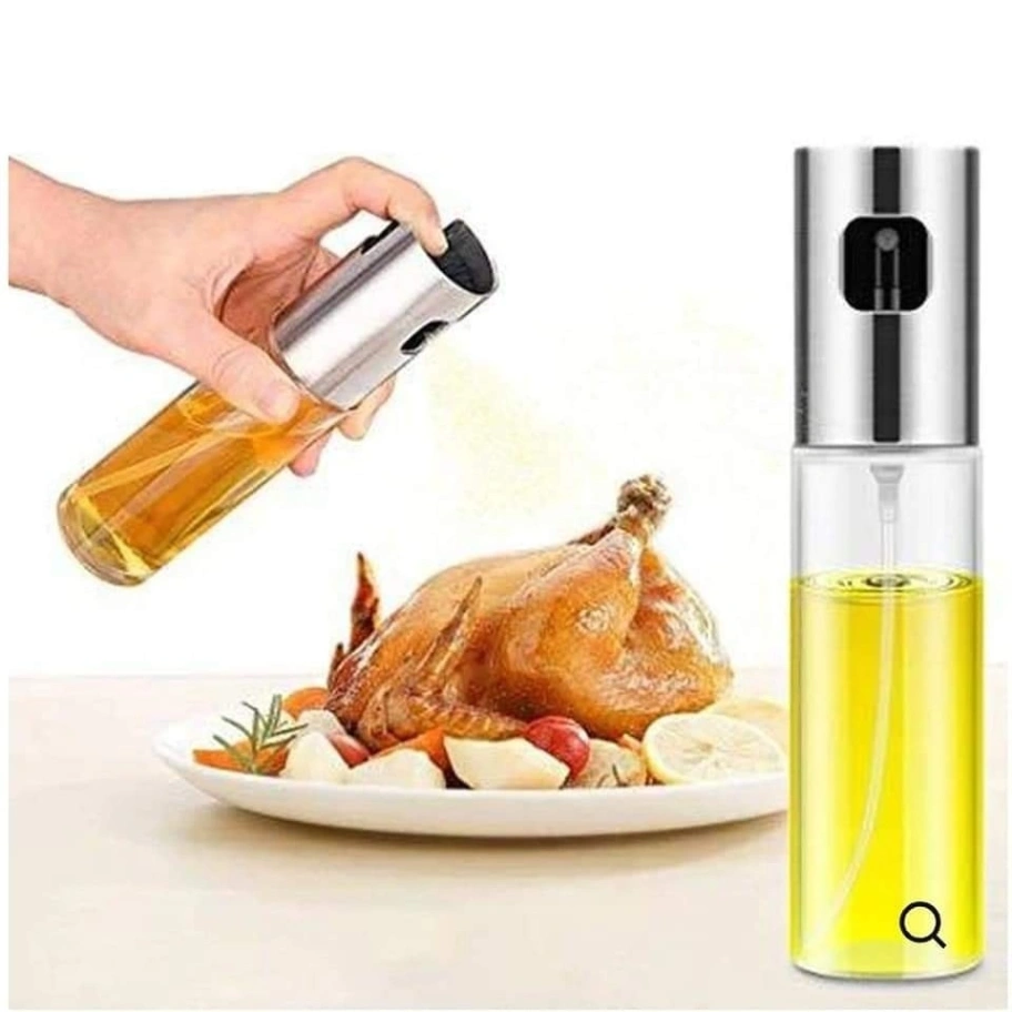 Edible Oil Spray Bottle 100ml, Portable Glass Oil Mister for BBQ, Air Fryer, Baking, Roasting, Grilling, Kitchen Gadgets 7