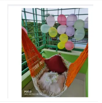Hand Made Dulna Adult Rope bed Hanging Dulna Use For All People Large Swing Rope bed Rattan Dulna 1
