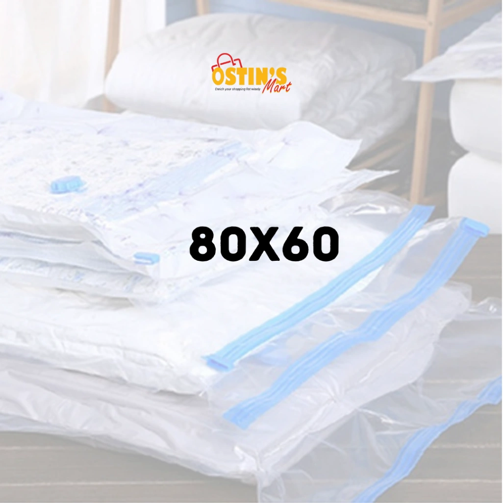 Vacuum Storage Bags( 4 Pack ) with (1 Hand Pump) - Space Saver Solution for Home Organization Size 3