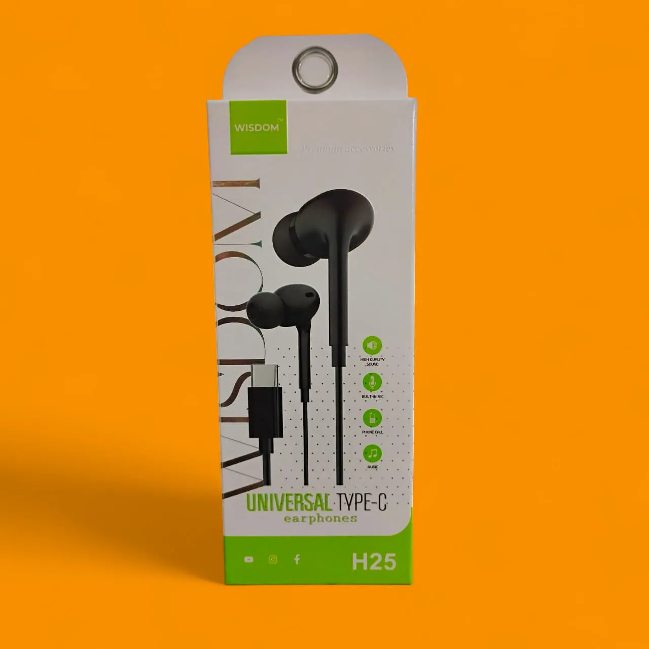 WISDOM H25 Universal type C Earphone 2
