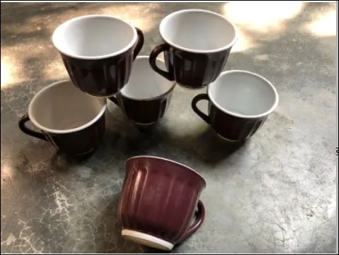 premium quality tea cups 150 ml plastic 6pcs Coffee cup 2