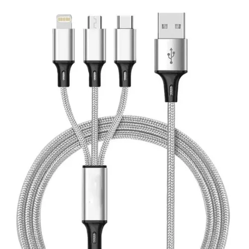 USB Charger Cable 3 In 1 Fast Charging USB Charger Cable / Fast Charging Data Transfer/Compatible with Micro USB, USB-C/Type-C Devices 6