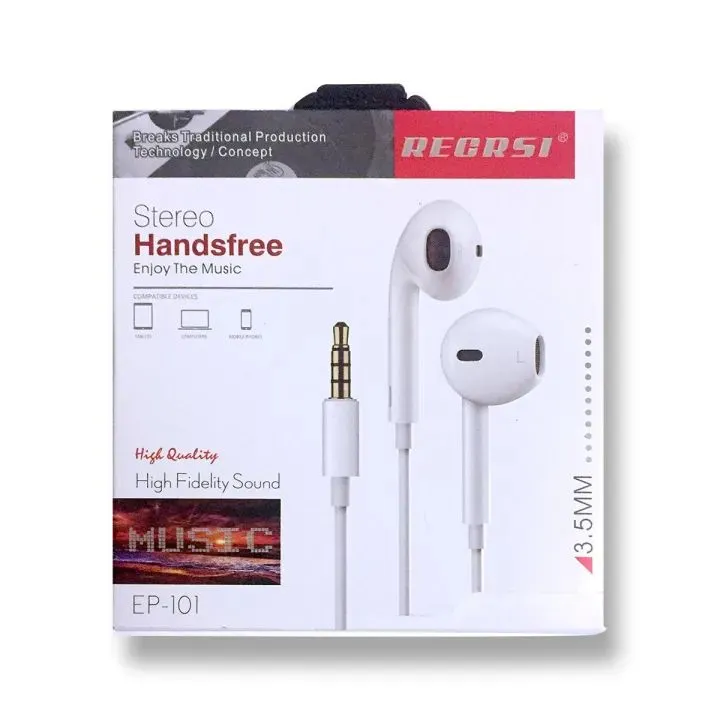 Regrsi EP 101 Stereo Handsfree High Fidelity Sound perfect Music In Earphone 1