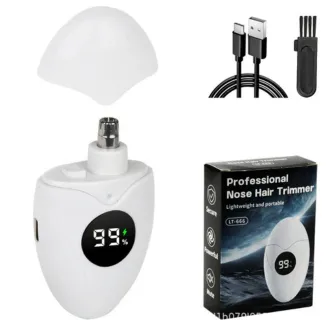 digital display electric nose hair trimmer TYPE C rechargeable nose hair shaving device 2