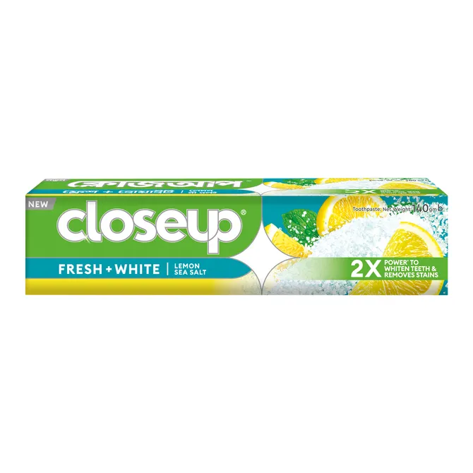 Closeup Toothpaste Lemon Sea Salt 140g 5