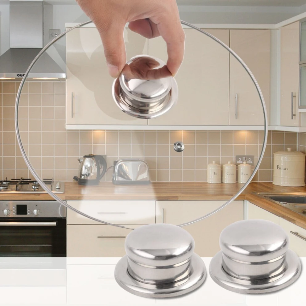 Stainless Steel Universal Pan Pot Lid Knob Handle Knobs Cookware Cover Replacement 6