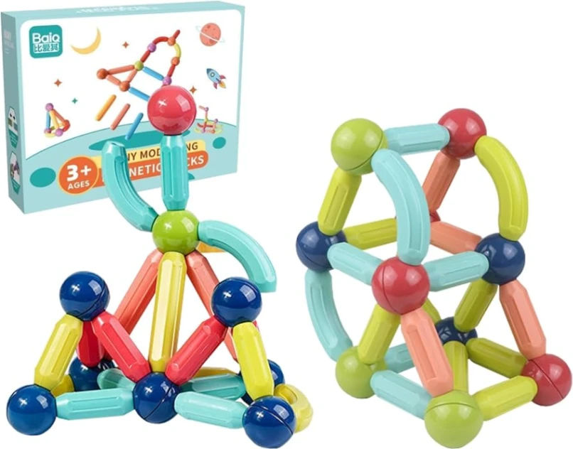 Magnetic Building Blocks – Educational Construction Toy Set for Kids 6