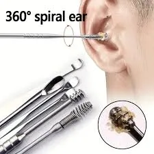 6PCS Ear Pick Set Portable Ear Cleaner Set Stainless Steel With Lather Case 26 Ratings1 Answered Questions 3