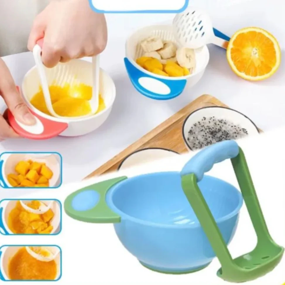 Baby Mash Bowl, Baby Food Grinding Mash Bowl for Homemade Baby Food 5