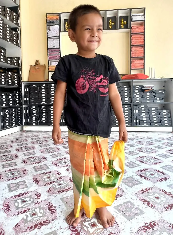 Smart baby ready lungi with elastic and Pocket system 1