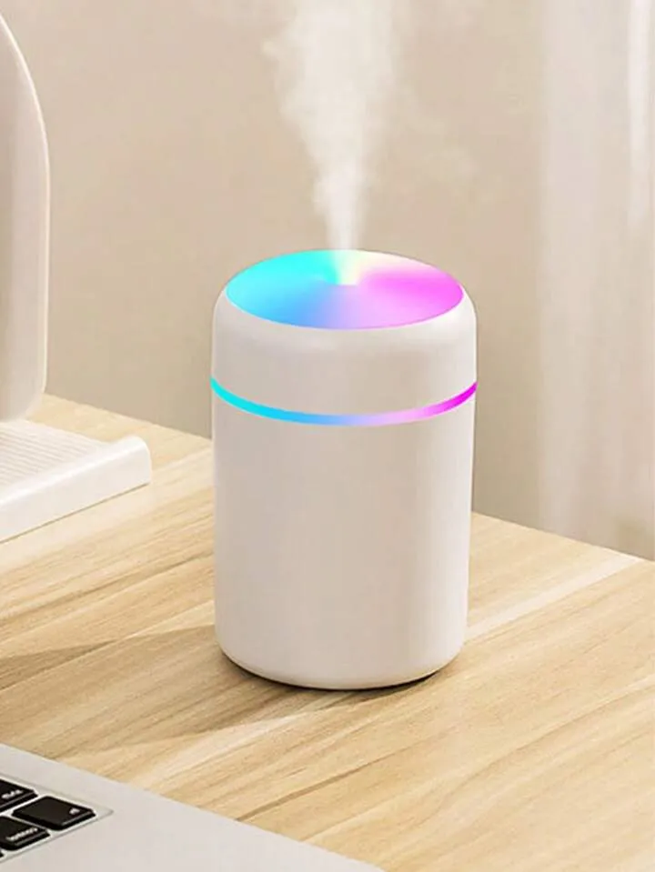 Usb Colorful Humidifier Mini Portable Useable In Car Home Cup Humidifier-300Ml - Humidifier