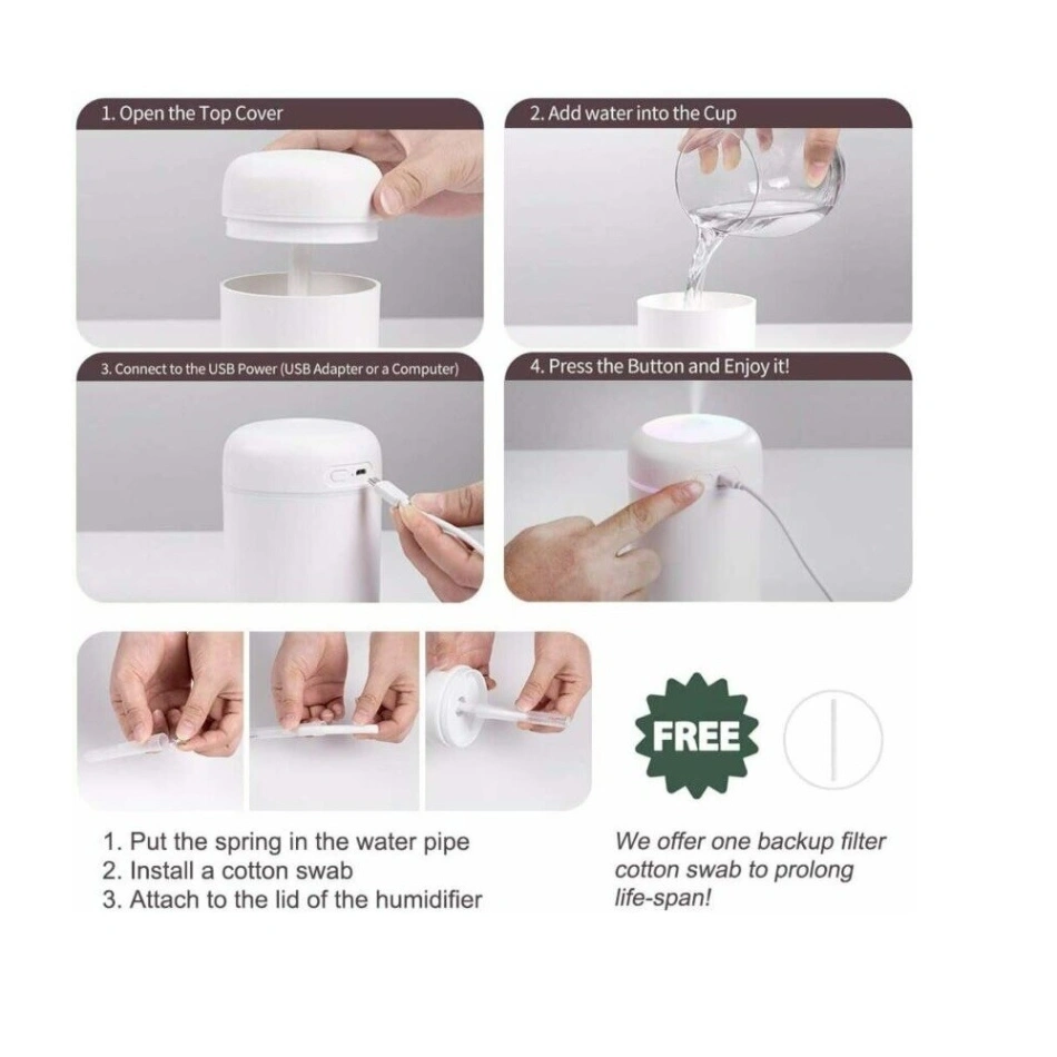 Portable 300ml Electric Air Humidifier 3