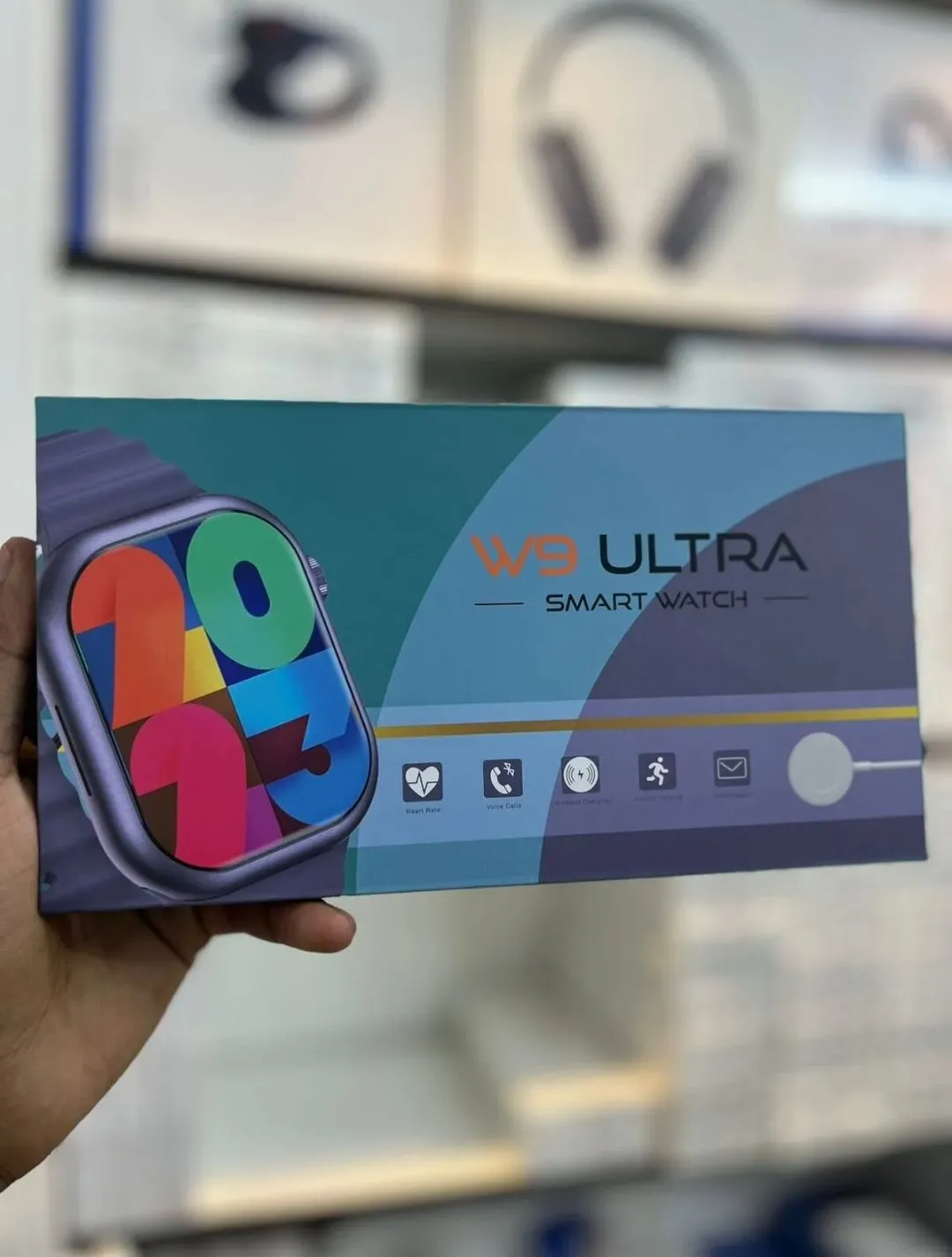 W9 ULTRA SMARTWATCH Curved Display Set Own Wallpaper Double Button With Scroll Working And Edge To Edge Display Curved Bluetooth SMS Whatsapp News And All Apps Notifications Alarm Clock Bluetooth Calling Music Playback Calendar Calculator 4