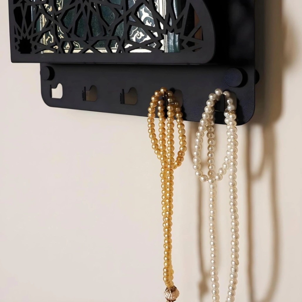 Black Wall hanging Quran stand 3