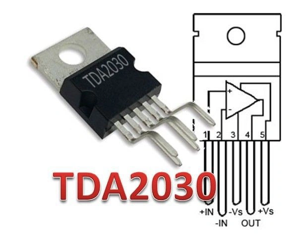 1 pcs TDA2030A TDA2030 18W 5 Pin Audio Amplifier IC TO-220 Package TDA 2030 18 Watt Mono Hi-Fi Audio Power Amplifier IC 2