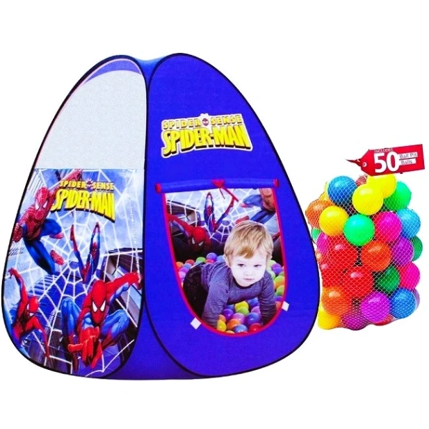 (Spiderman) Tent Play House - 50 Balls, Play Ball House, Children&#x27;s Magic Game House 2
