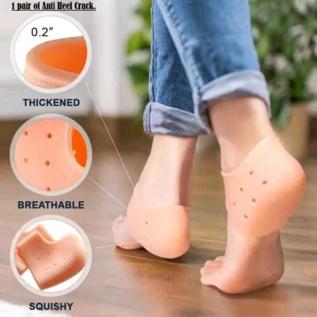 Silicone Heel Anti-Crack Set for men and women 3