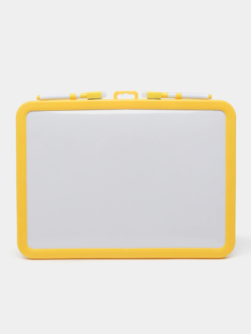 Portable Magnetic Dry Eraser Whiteboard With English Number Stationery 2 Markers - Imported Educational Learning Material For Children 4