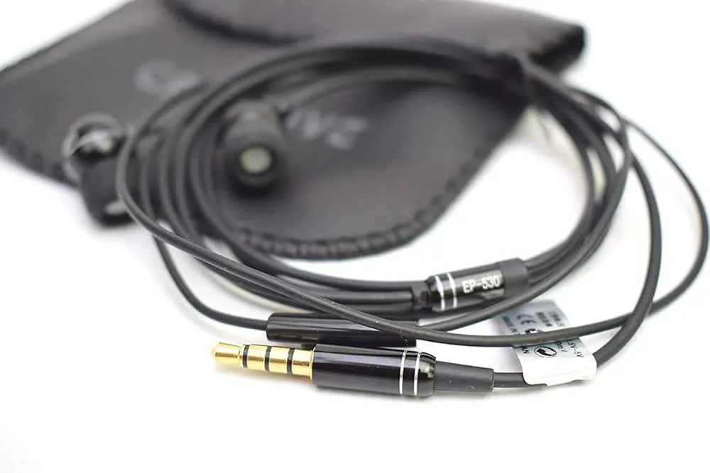 Orignal Creative High Bass Audio Earphone With Pouch Ep 530 Black Ear Phone Headphone 2