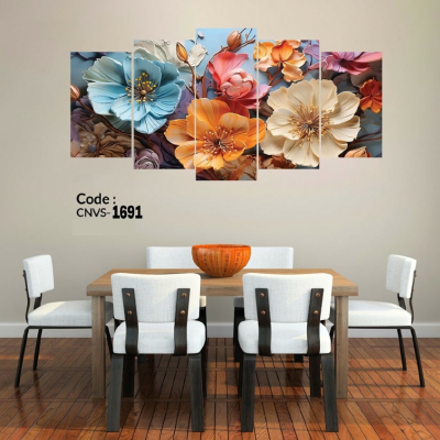 Canvas 18*36 inch 5Pcs In 1 Set 3D Wall 3
