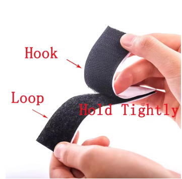 3cm x 1m Black Hook and Loop Fastener Tape | Strong Reusable Velcro Strap for Sewing, DIY, Cable Management &amp; Multi-Purpose Use 4