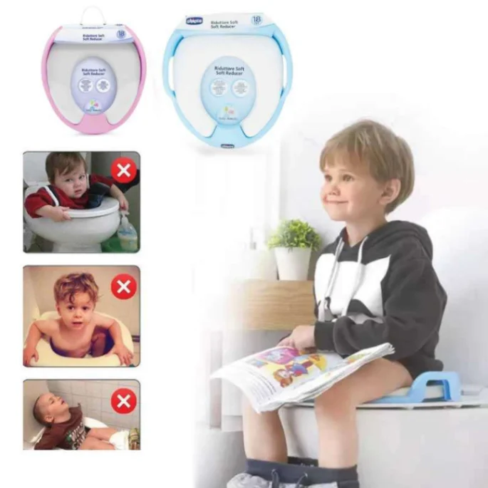 Soft Baby Toilet Seat, Toilet Training&#x2F;Commod&#x2F;Potty Safe Seat For Kids (18-30Months) Sitting Ring with Handles Bathroom Trainer Closestool Cover 4