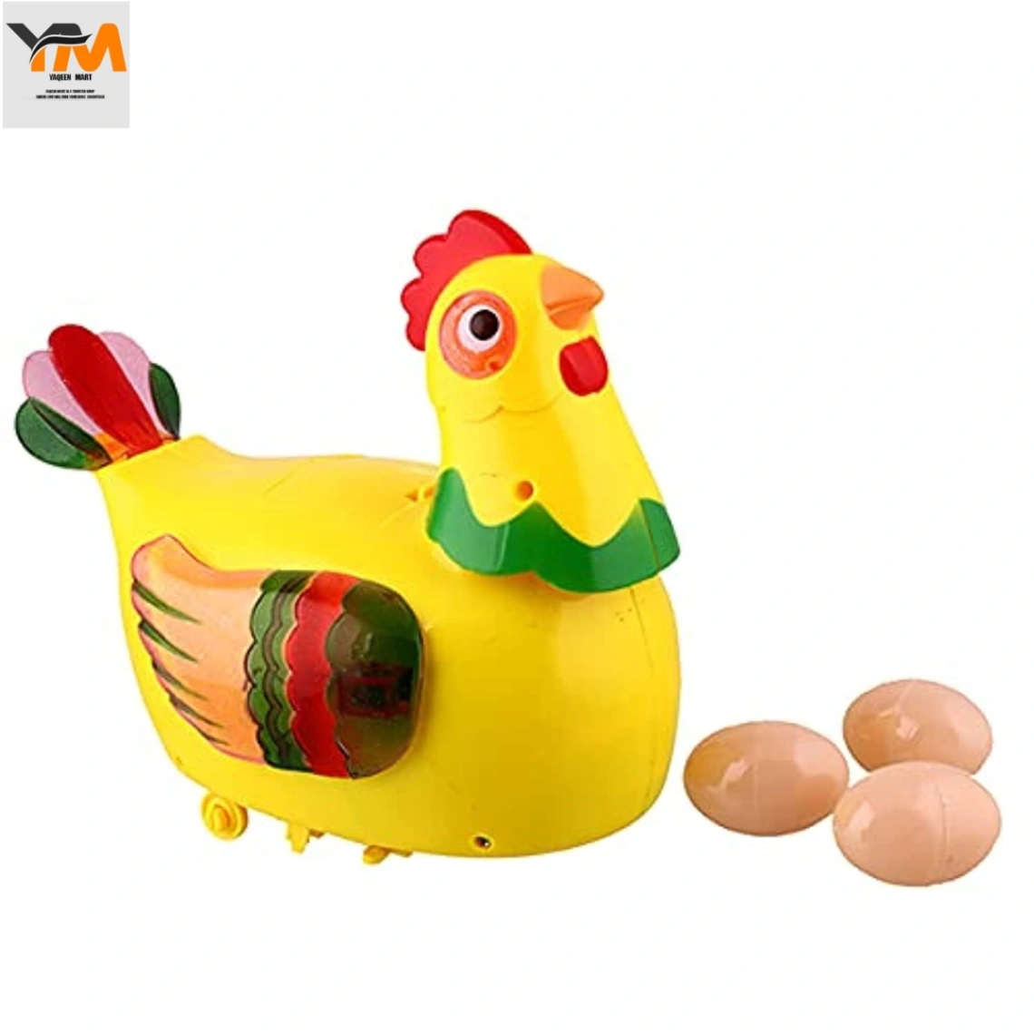 Happy Biddy Hen Lay Egg Toy – Funny Action Chicken with Eggs for Kids Play &amp; Gift 4