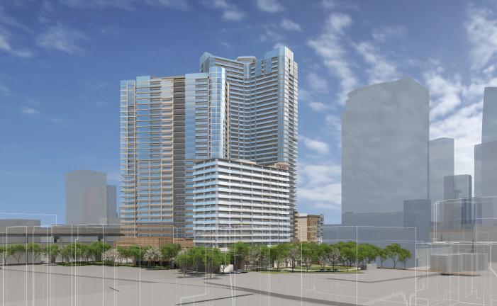 三田小山町西地区第一種市街地再開発事業のイメージパース