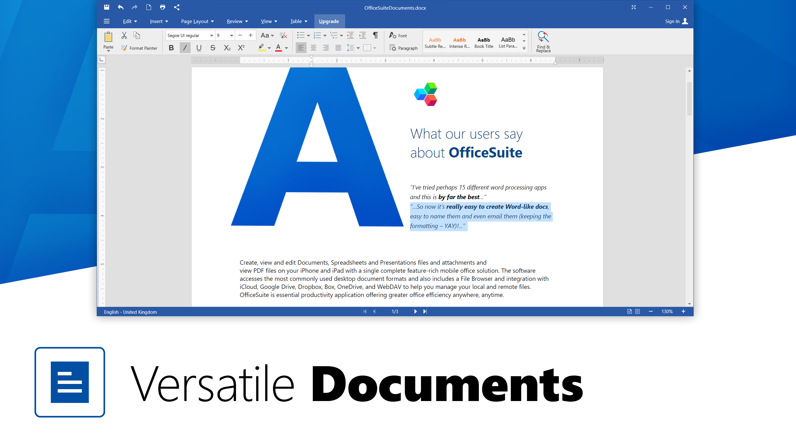 OfficeSuite for Windows