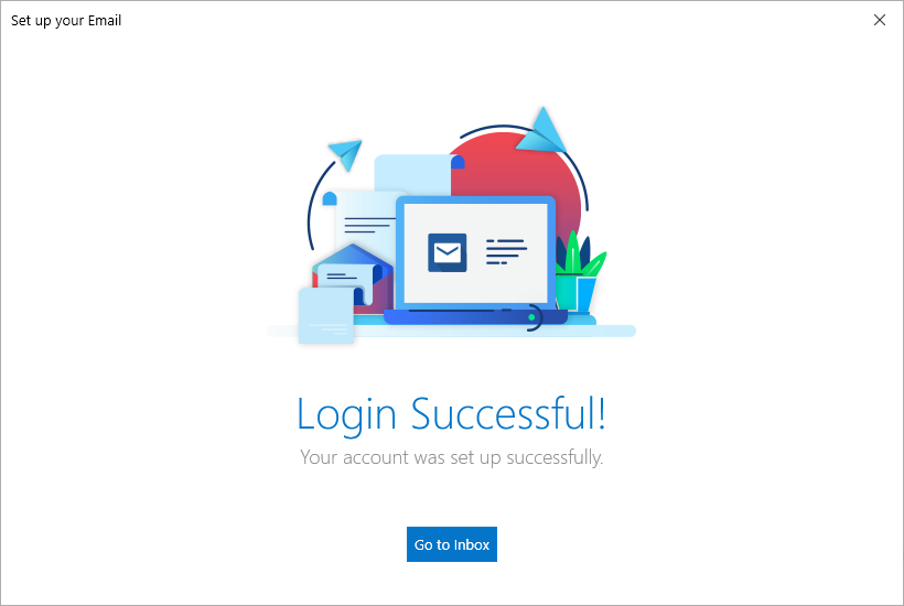 OfficeSuite Mail - Wizard - Gmail setup success