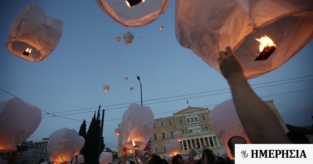 Δεκάδες φαναράκια στον ουρανό για τους νεκρούς του ναυαγίου της Πύλου 1 dekades fanarakia ston oyrano gia toys nekroys toy nayagioy tis pyloy 648c5b93a8f36