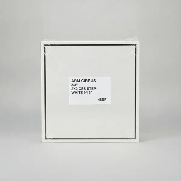 ARM CIRRUS 3/4" 2X2 CSS STEP WHITE 9/16" 48SF