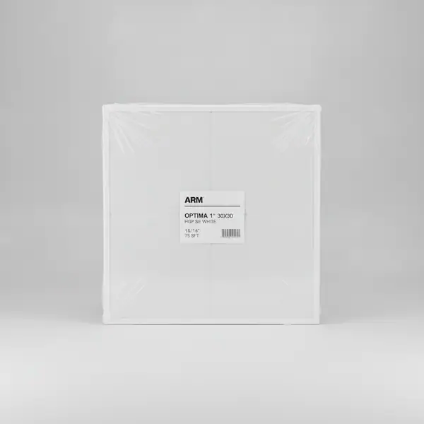 ARM OPTIMA 1" 30X30 HGP SE WHITE 15/16" 75 SFT