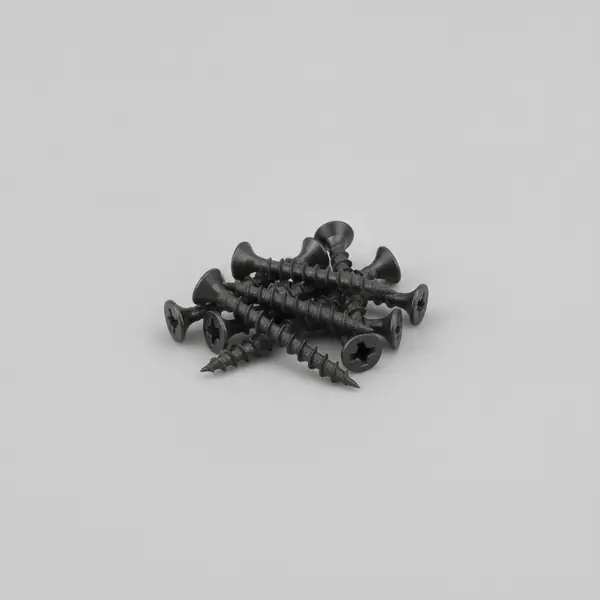 BBI #6X1-1/4" FINE PHIL SP SCREW BLACK PHOS (8M)