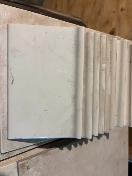 White ceramic tile 