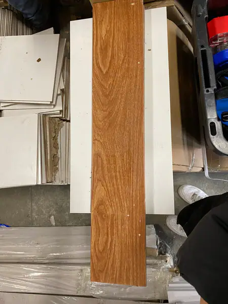 31 ½ x 6 hardwood tiles (different color)