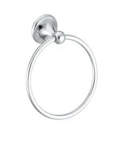 Solano Metal Towel Ring. Finish Chrome