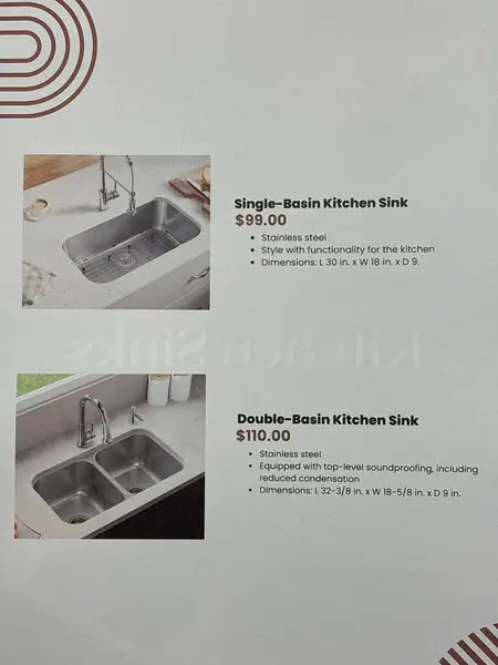 SINLGE/DOUBLE BASIN SINK