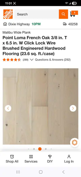 55 Cases !!!Malibu Wide Plank French Oak  3.8 in. x T 6.5 in.