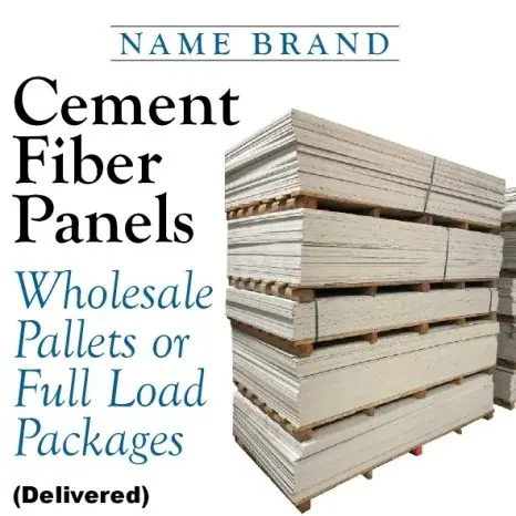 Cement Fiber Siding Panels, Boards, Trim & Commercial Panels