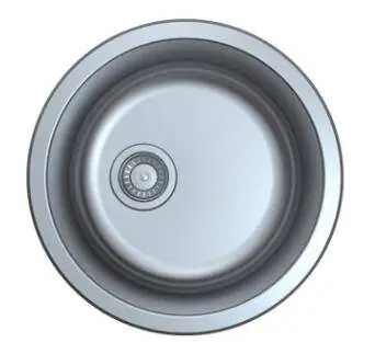 STAINLESS STEEL CIRCULAR KITCHEN SINK 