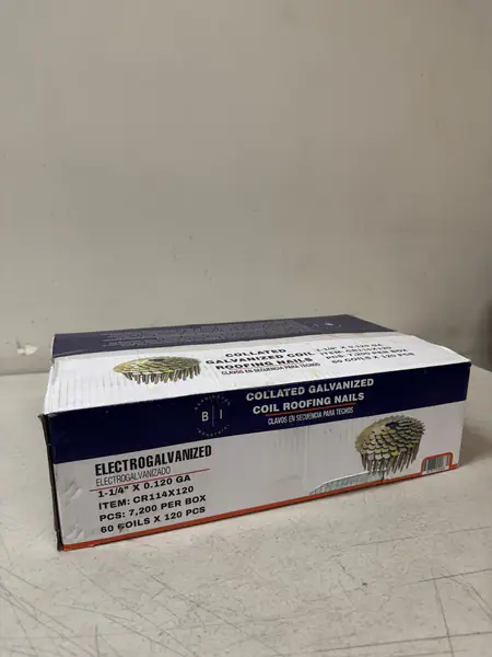 1-1/4” x .120” Roofing Nails – 7,200 PCS per Box 