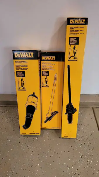 Dewalt universal pole saw, blower, brush cutter attachments