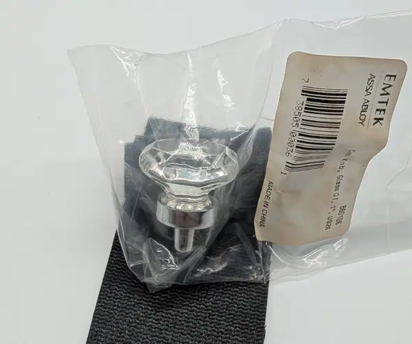 EMTEK Old Town Glass Knob (US26) 1"
