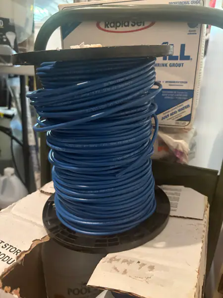 18/2 Solid Copper UF Underground Low Voltage Cable – Approx. 400 ft – Blue