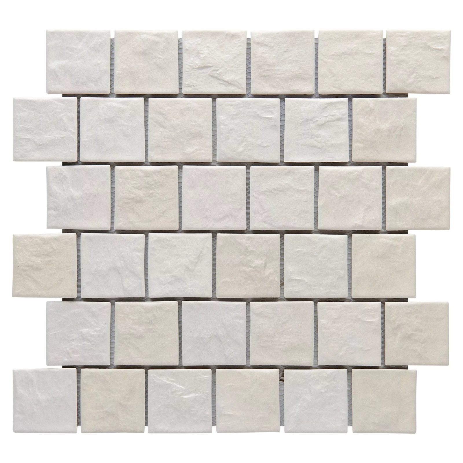 Villa Zellige Ivory Matte Porcelain Mosaic Tile – Approx. 18 Sq Ft