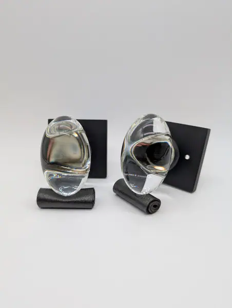 EMTEK Hampton Glass Knob Square (US19)